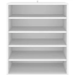 vidaXL - Schoenenkast - Wit - Bewerkt hout - 60 x 35 x 70 cm
