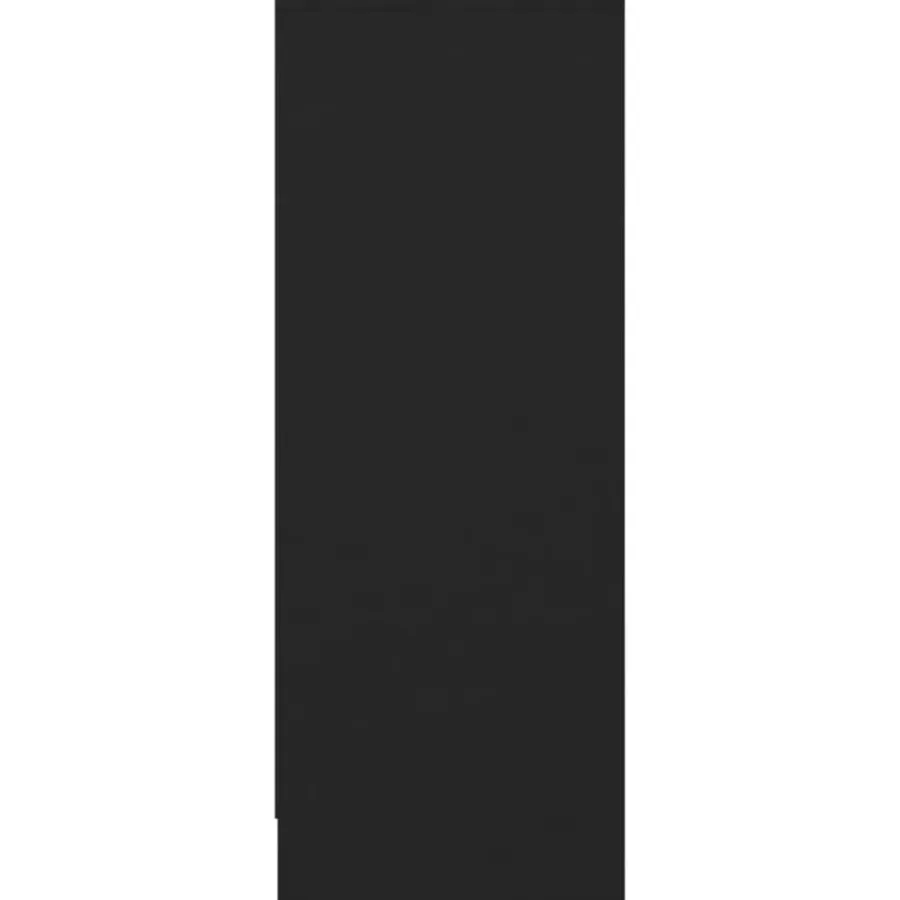 Schoenenkasten-vidaXL - Schoenenkast - Zwart - Bewerkt hout - 31.5 x 35 x 92 cm