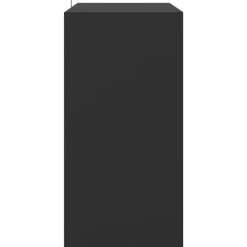 Schoenenkasten-vidaXL - Schoenenkast - Zwart - Bewerkt hout - 60 x 35 x 70 cm