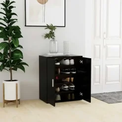 vidaXL - Schoenenkast - Zwart - Bewerkt hout - 60 x 35 x 70 cm