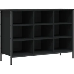 vidaXL - Schoenenkast - Zwart - Bewerkt hout