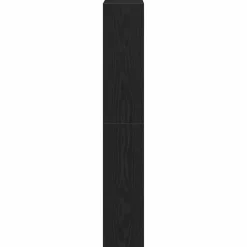 Schoenenkasten-vidaXL - Schoenenkast met 3 kleppen 9 paar - Zwart eiken - 80x21x125,5 cm