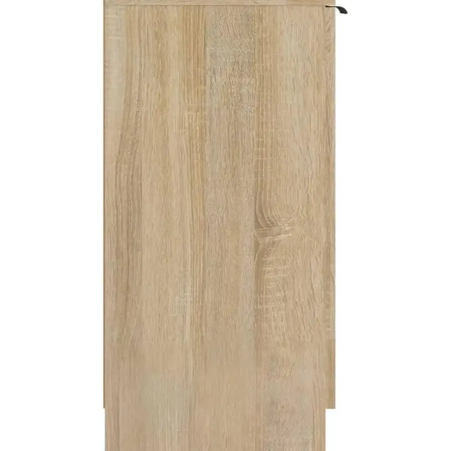 vidaXL - Schoenenkast met 2 deuren - Sonoma eiken - Bewerkt hout - 59x35x70 cm
