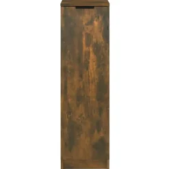 vidaXL - Schoenenkast met 1 deur - Gerookt eiken - Bewerkt hout - 30x35x100 cm