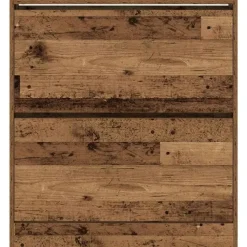 Schoenenkasten-vidaXL - Schoenenkast voor entree 4 paar - Oud hout - 80x21x87,5 cm