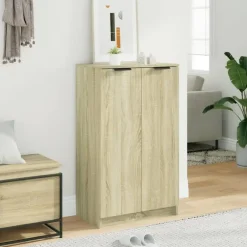vidaXL - Schoenenrek - Bruin - Bewerkt hout