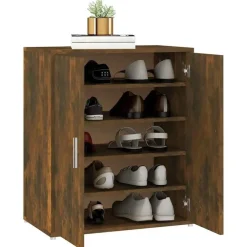 vidaXL - Schoenenrek - Bruin - Bewerkt hout - 60 x 35 x 70 cm