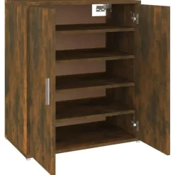 vidaXL - Schoenenrek - Bruin - Bewerkt hout - 60 x 35 x 70 cm