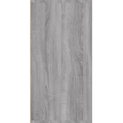Kledingopbergers-vidaXL - Schoenenrek - Grijs - Bewerkt hout - 60 x 35 x 70 cm