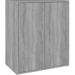 vidaXL - Schoenenrek - Grijs - Bewerkt hout - 60 x 35 x 70 cm