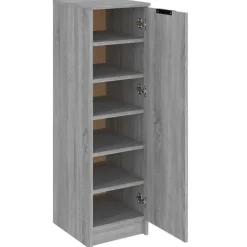 vidaXL - Schoenenrek - Grijs - Bewerkt hout