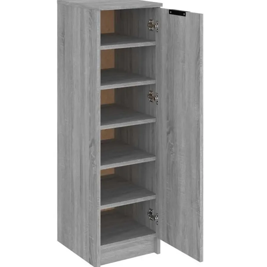 vidaXL - Schoenenrek - Grijs - Bewerkt hout