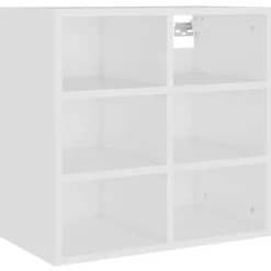 vidaXL - Schoenenrek - Wit - Bewerkt hout - 2 stuks