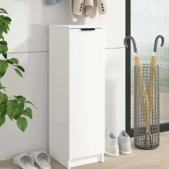 vidaXL - Schoenenrek - Wit - Bewerkt hout