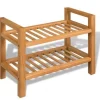 vidaXL - Schoenrek - Bruin - Hout