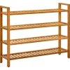 Kledingopbergers-vidaXL - Schoenrek - Bruin - Hout