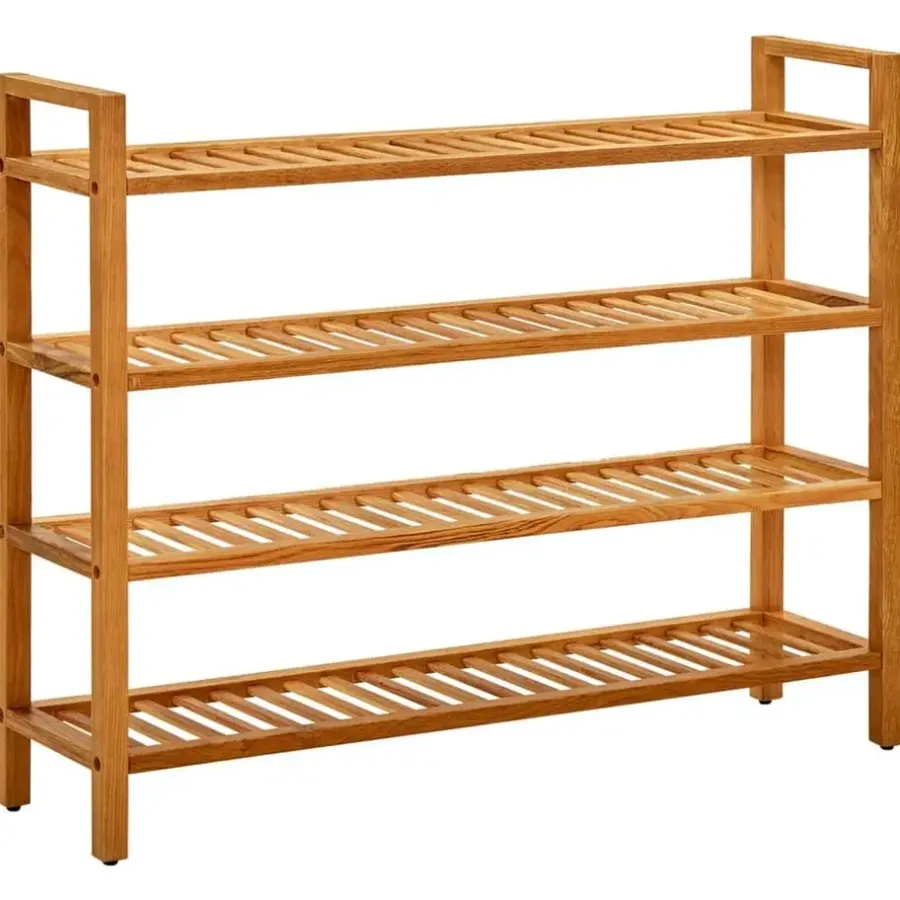 Kledingopbergers-vidaXL - Schoenrek - Bruin - Hout