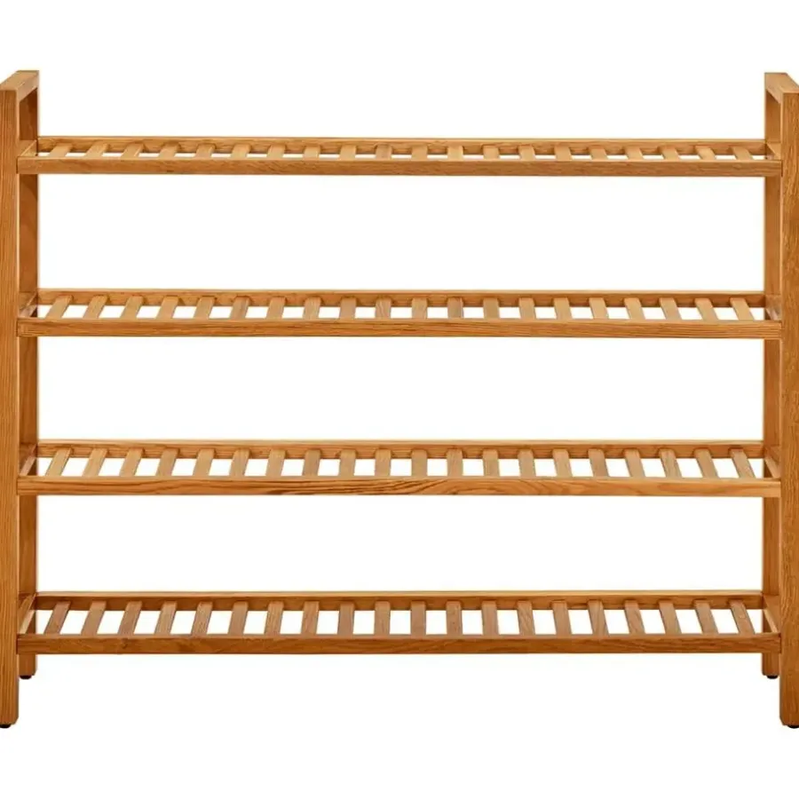 Kledingopbergers-vidaXL - Schoenrek - Bruin - Hout