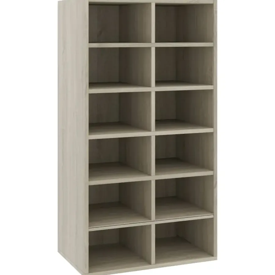 vidaXL - Schoenrek - Bruin - Bewerkt hout