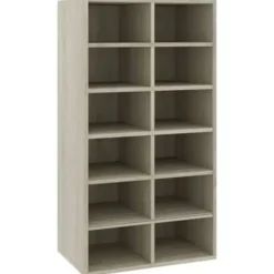 vidaXL - Schoenrek - Bruin - Bewerkt hout