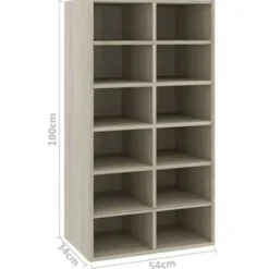 vidaXL - Schoenrek - Bruin - Bewerkt hout
