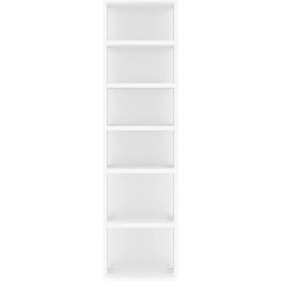 Kledingopbergers-vidaXL - Schoenrek - Wit - Bewerkt hout - 2 stuks