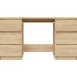 Bureaus-vidaXL - Schrijfbureau - Bruin - Bewerkt hout