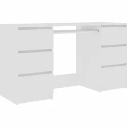Bureaus-vidaXL - Schrijfbureau - Wit - Bewerkt hout