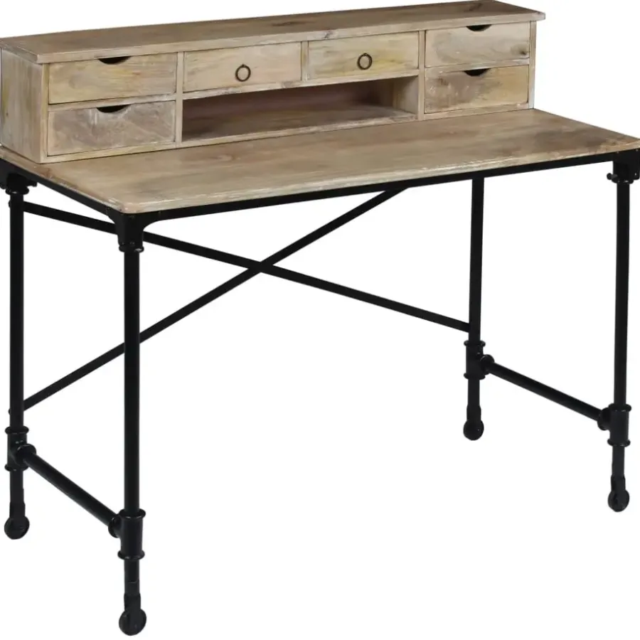 Bureaus-vidaXL - Schrijftafel - Bruin - Hout