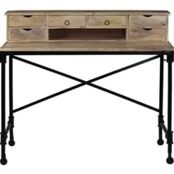 Bureaus-vidaXL - Schrijftafel - Bruin - Hout