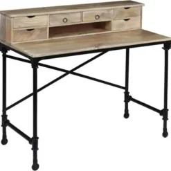 Bureaus-vidaXL - Schrijftafel - Bruin - Hout