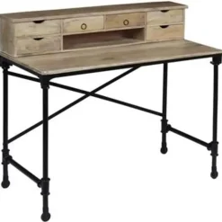 Bureaus-vidaXL - Schrijftafel - Bruin - Hout