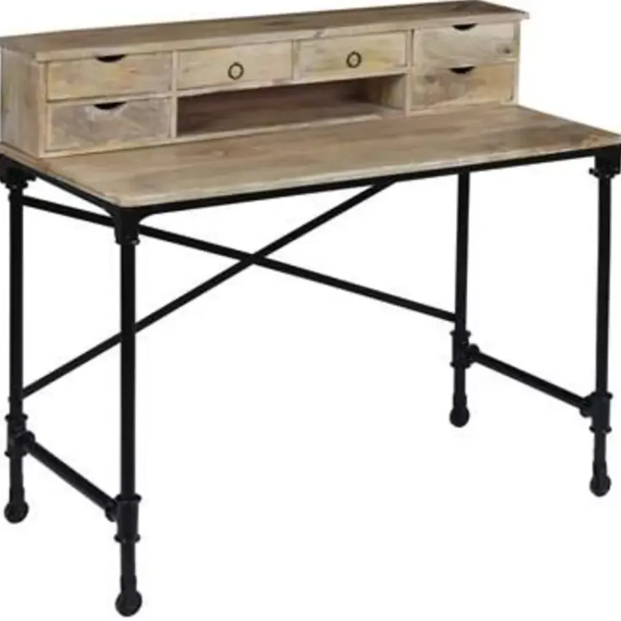 Bureaus-vidaXL - Schrijftafel - Bruin - Hout