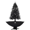 vidaXL - Sneeuwende Kerstboom - Zwart - 190 x 115 cm