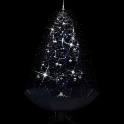 vidaXL - Sneeuwende Kerstboom - Zwart - 190 x 115 cm