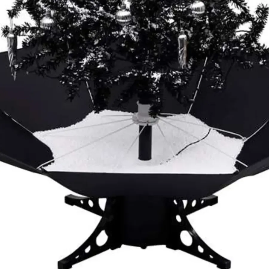 vidaXL - Sneeuwende Kerstboom - Zwart - 190 x 115 cm