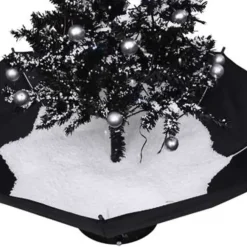 Kerstbomen-vidaXL - Sneeuwende Kerstboom - Zwart - 75 x 60 cm