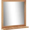 Spiegelkasten-vidaXL - Spiegel - Bruin - Hout