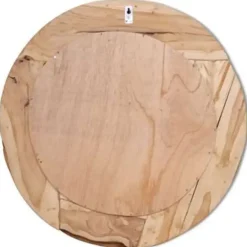 Spiegels-vidaXL - Spiegel - Bruin - Teakhout - 80 cm