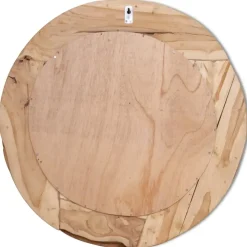 Spiegels-vidaXL - Spiegel - Bruin - Teakhout - 80 cm