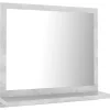 vidaXL - Spiegel - Grijs - Bewerkt hout - 40 x 10.5 x 37 cm