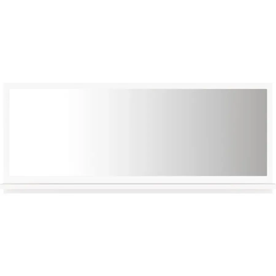 vidaXL - Spiegel - Wit - Bewerkt hout - 90 x 10.5 x 37 cm