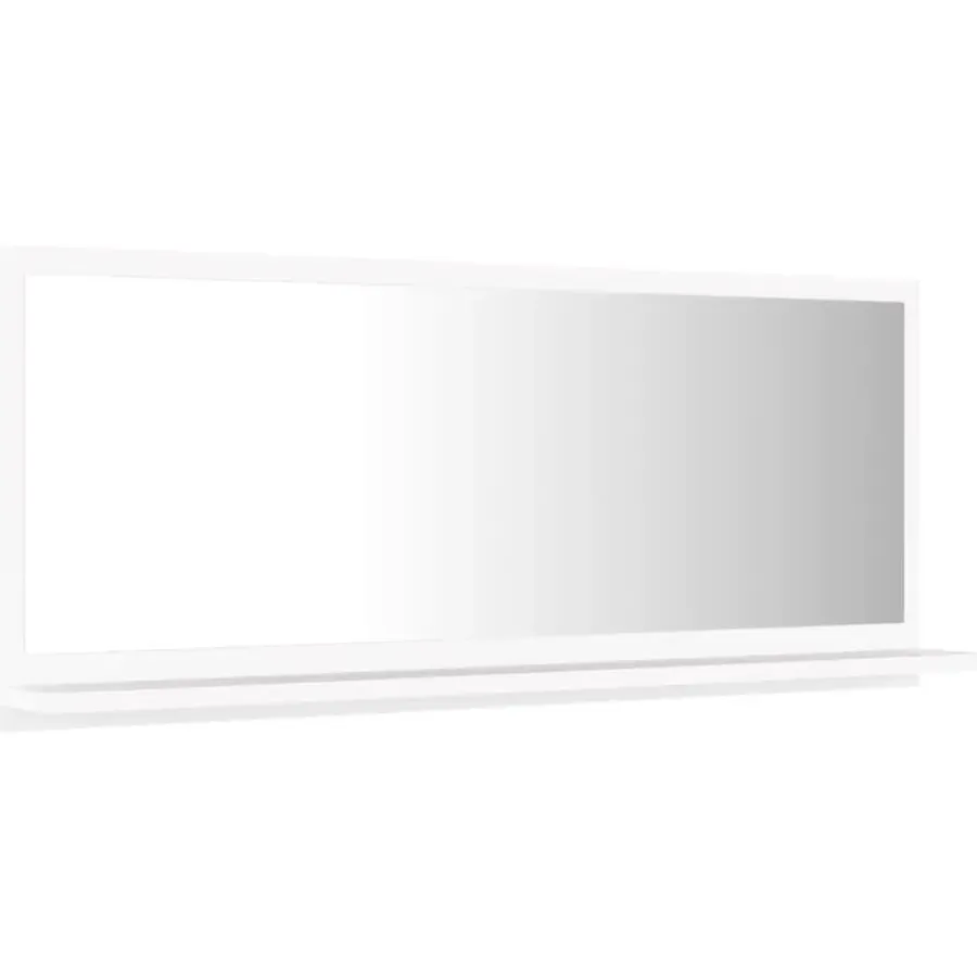 vidaXL - Spiegel - Wit - Bewerkt hout - 90 x 10.5 x 37 cm