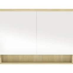 Spiegelkasten-vidaXL - Spiegelkast - Wit - MDF