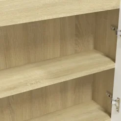 Spiegelkasten-vidaXL - Spiegelkast - Wit - MDF