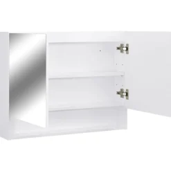 Spiegelkasten-vidaXL - Spiegelkast - Wit - MDF