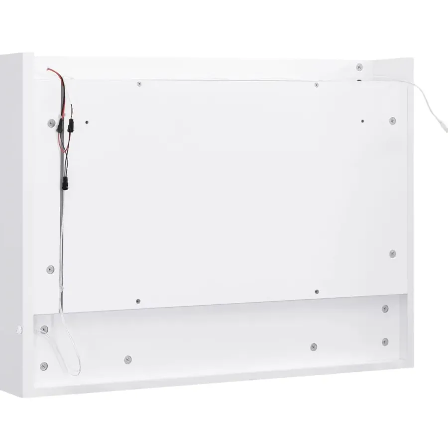 Spiegelkasten-vidaXL - Spiegelkast - Wit - MDF