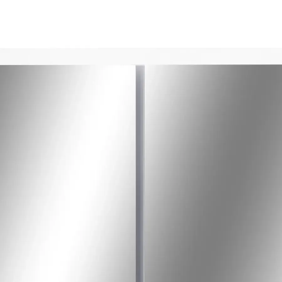 Spiegelkasten-vidaXL - Spiegelkast - Wit - MDF