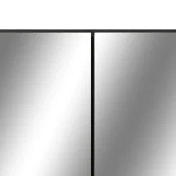 Spiegelkasten-vidaXL - Spiegelkast - Zwart - MDF