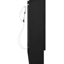 Spiegelkasten-vidaXL - Spiegelkast - Zwart - MDF